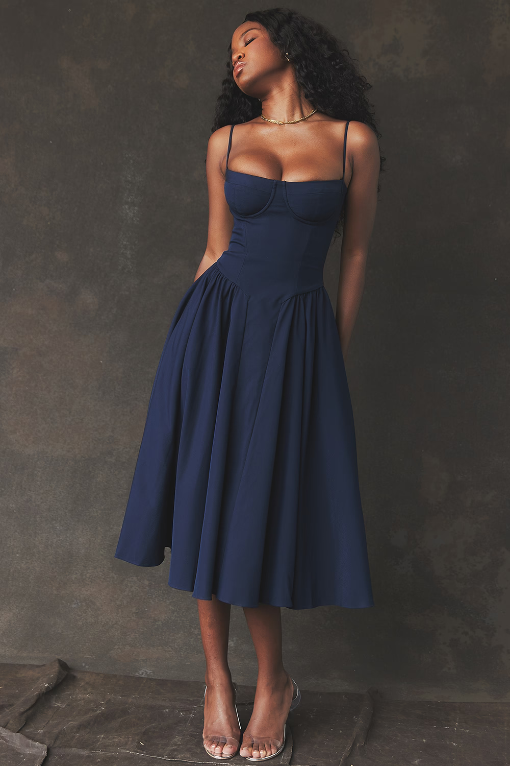 OPHELIE French Navy Corset Sundress