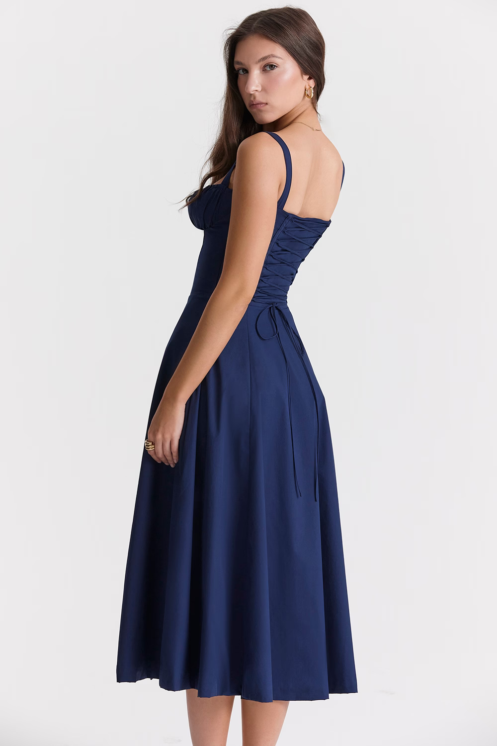 EUGENIE French Navy Bustier Sundress