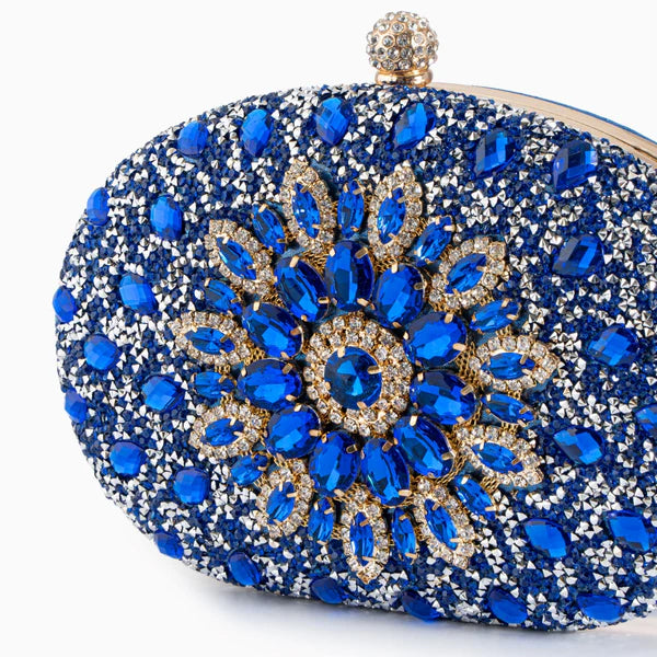 AMELIA CLUTCH BAG BLUE