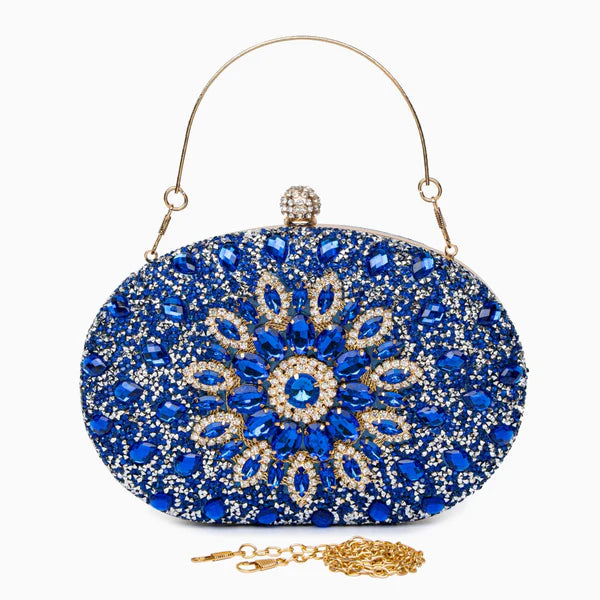 AMELIA CLUTCH BAG BLUE