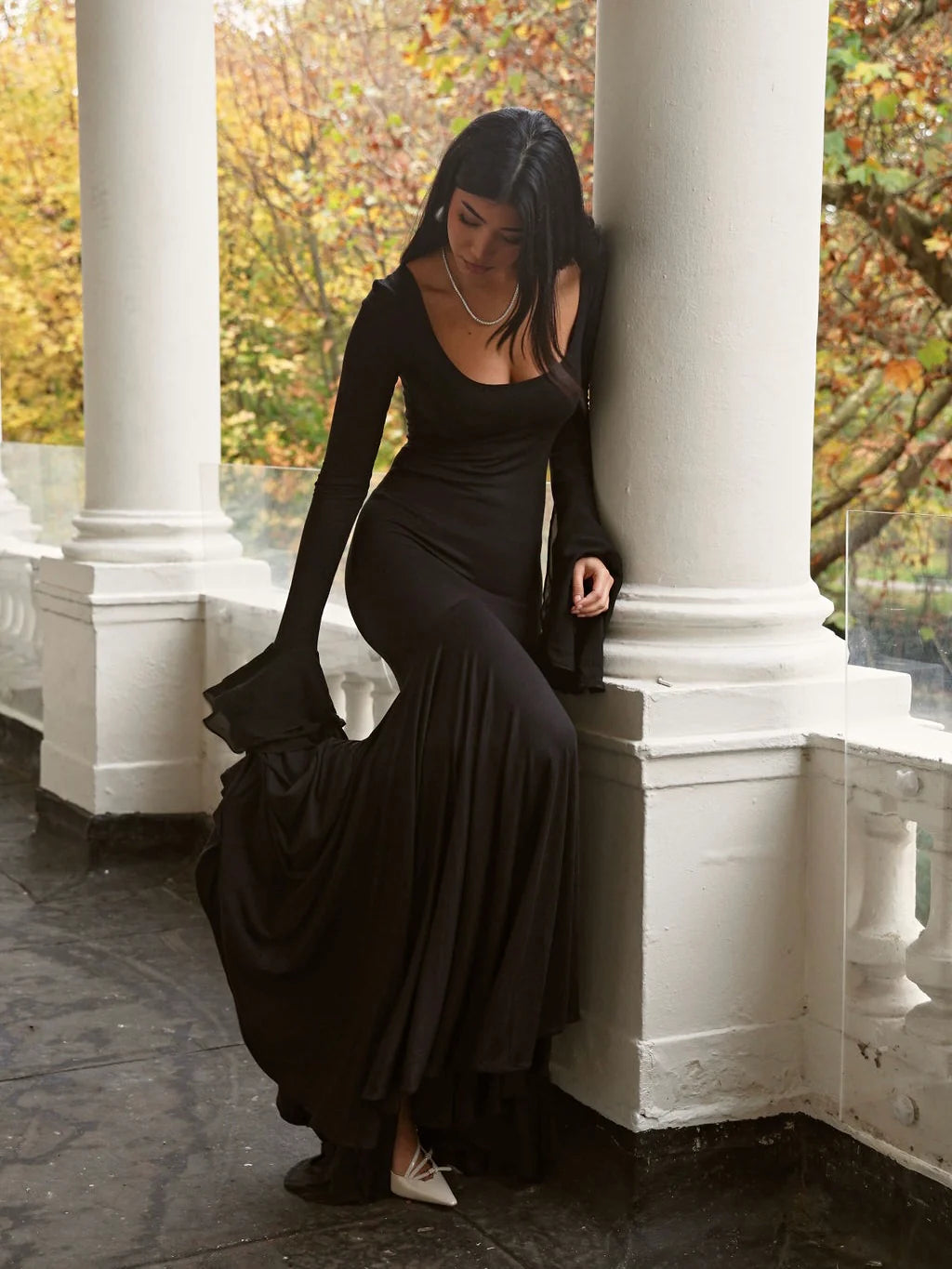 La Montagne Maxi Dress Black