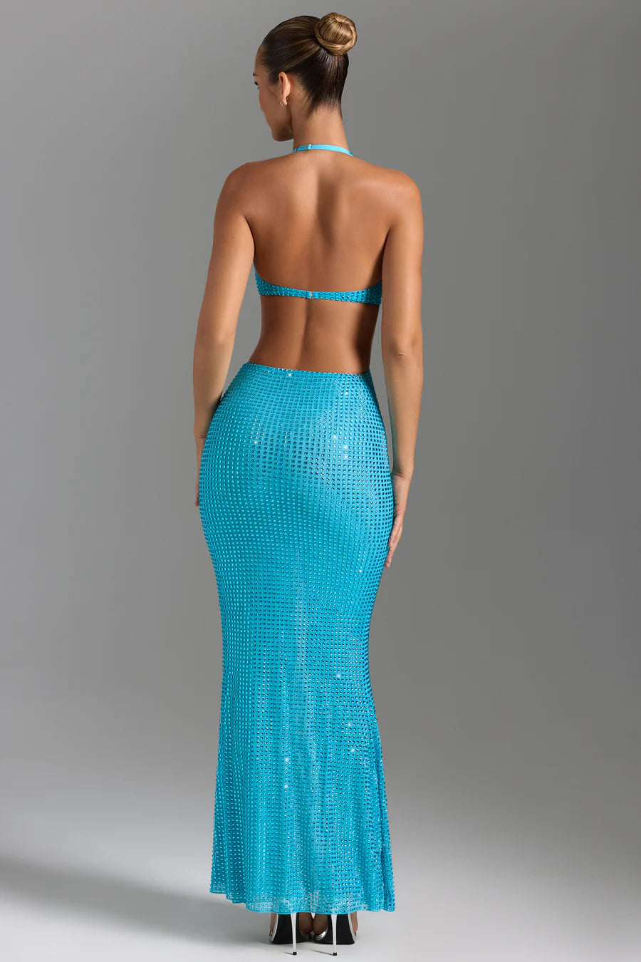 Rosa Maxi Dress AQUA BLUE