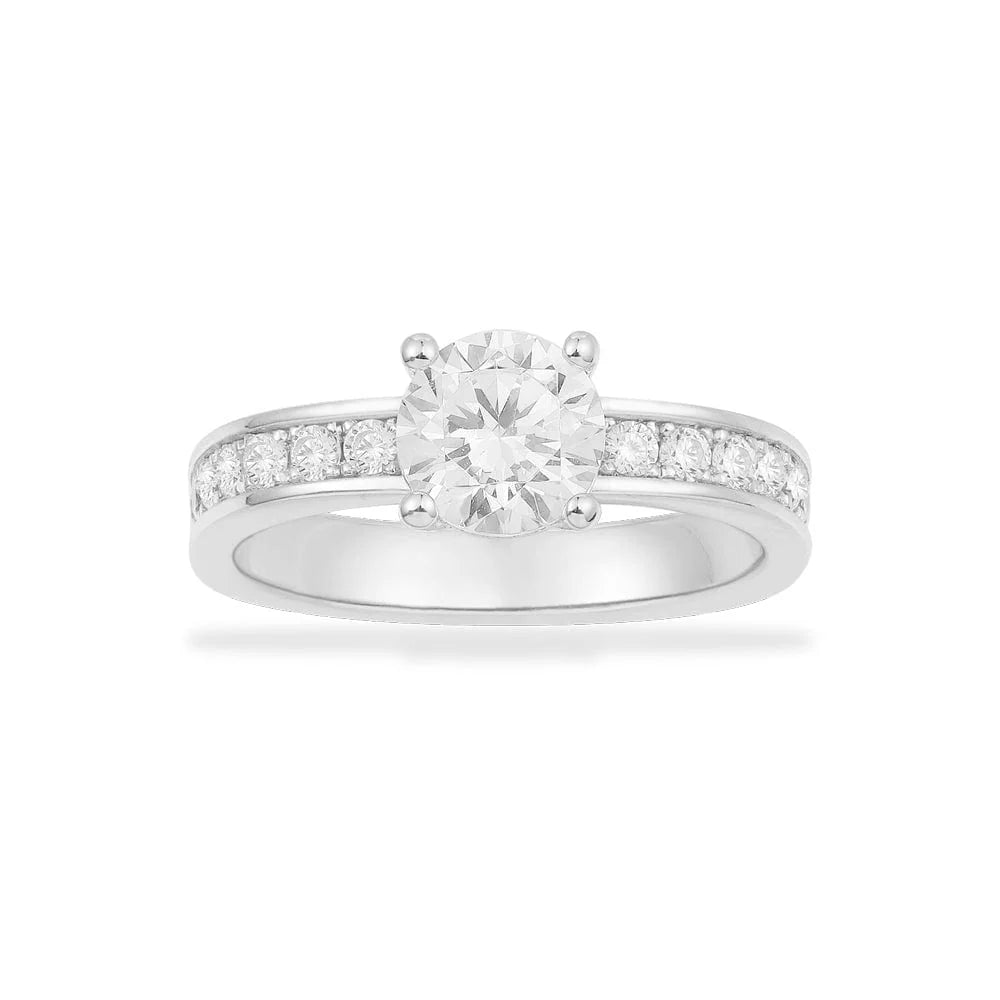 OROBORIA RING WITH ROUND ZIRCONIA