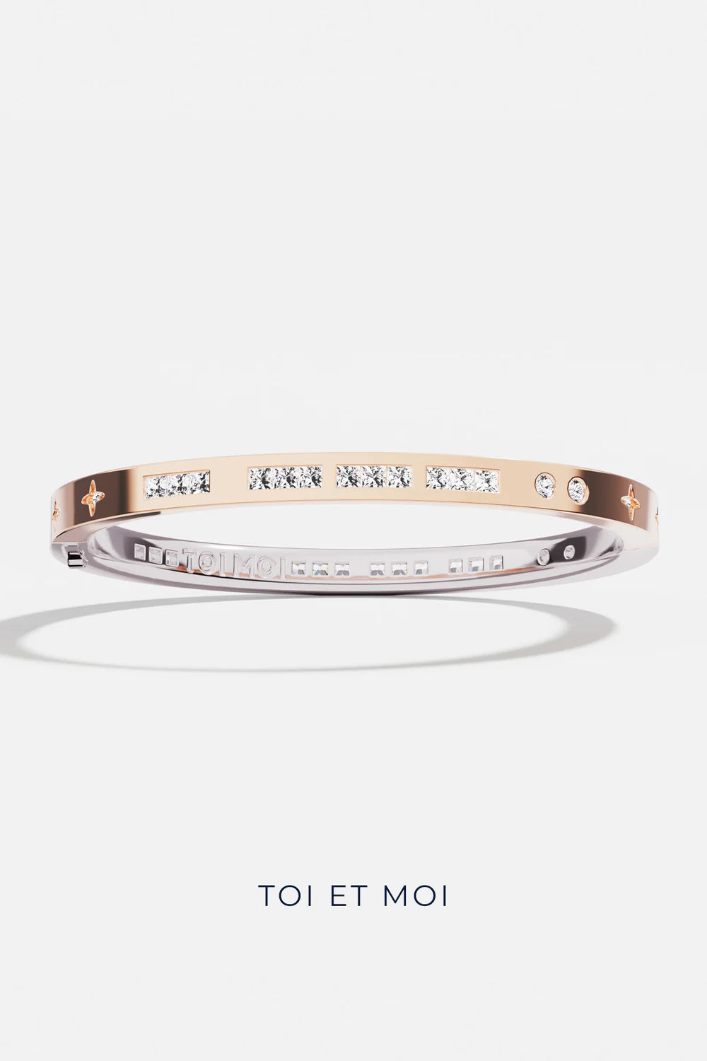 TOI MOI MORSE CODE BANGLE ROSE GOLD