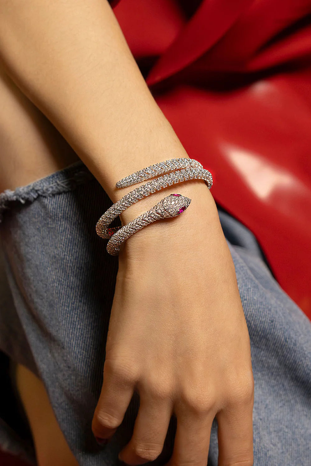 OROBORIA DOUBLE WRAP-AROUND BANGLE