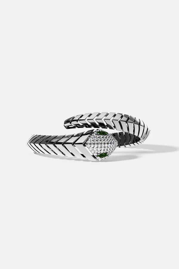 OUROBOROS WRAP-AROUND BANGLE GREY