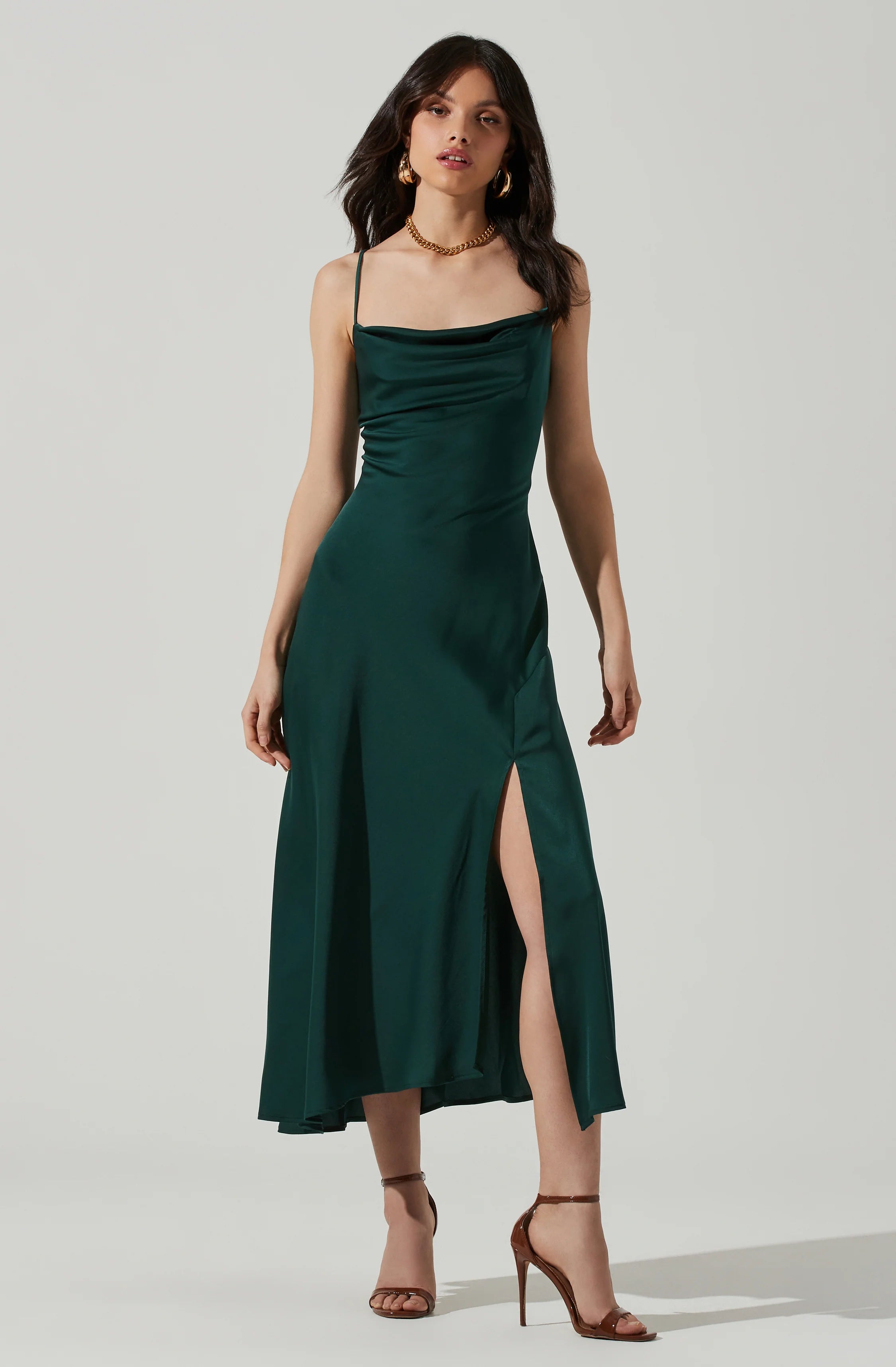 Vespera Midi Dress HUNTER GREEN