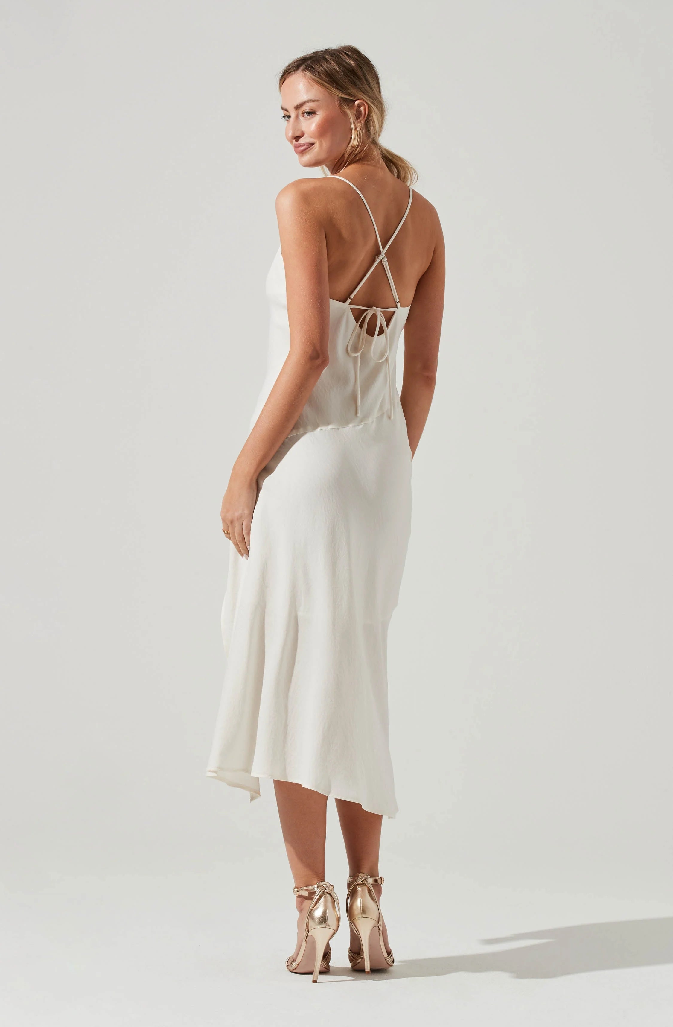 Vespera Midi Dress OFF WHITE