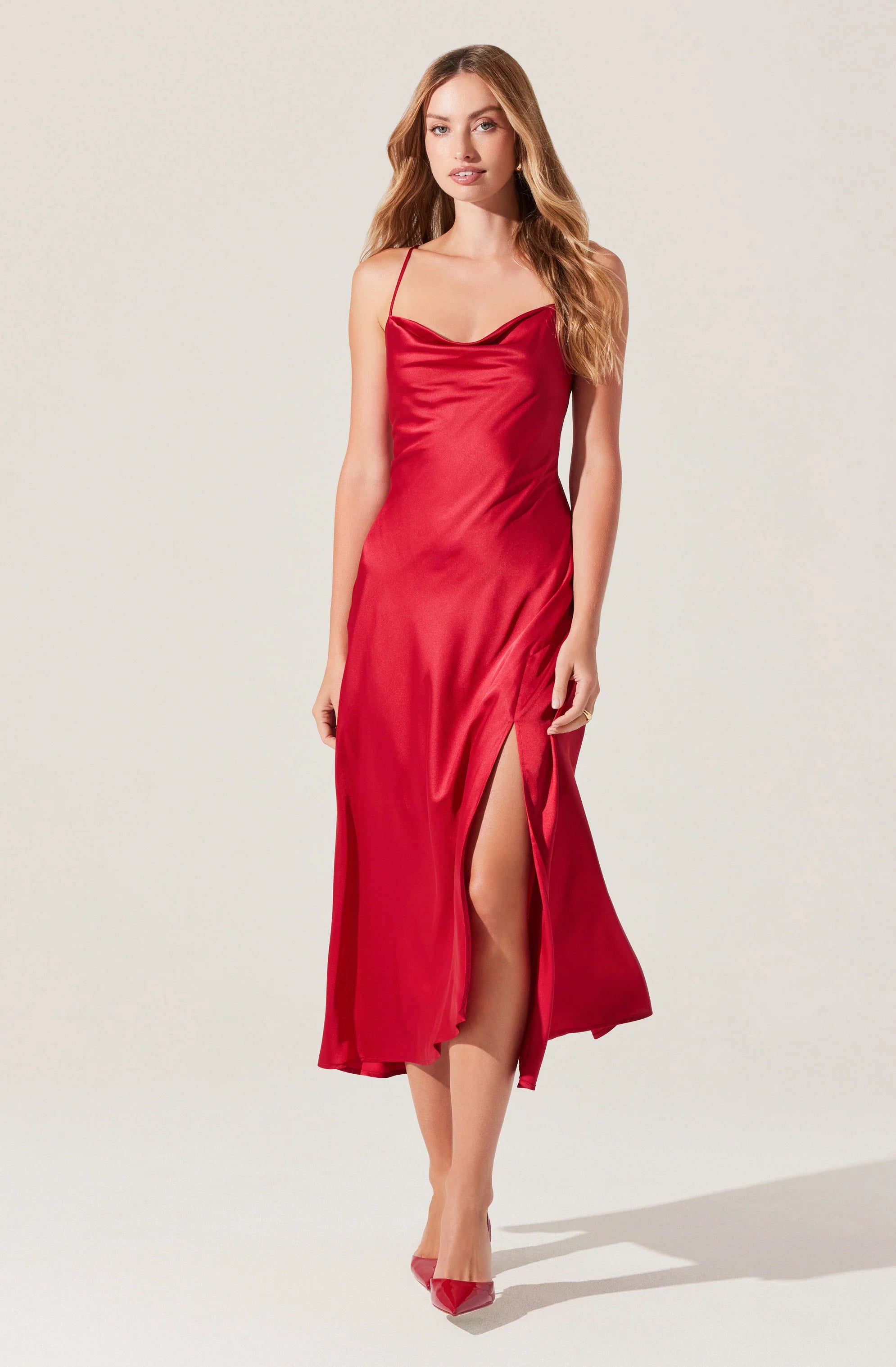 Vespera Midi Dress RED