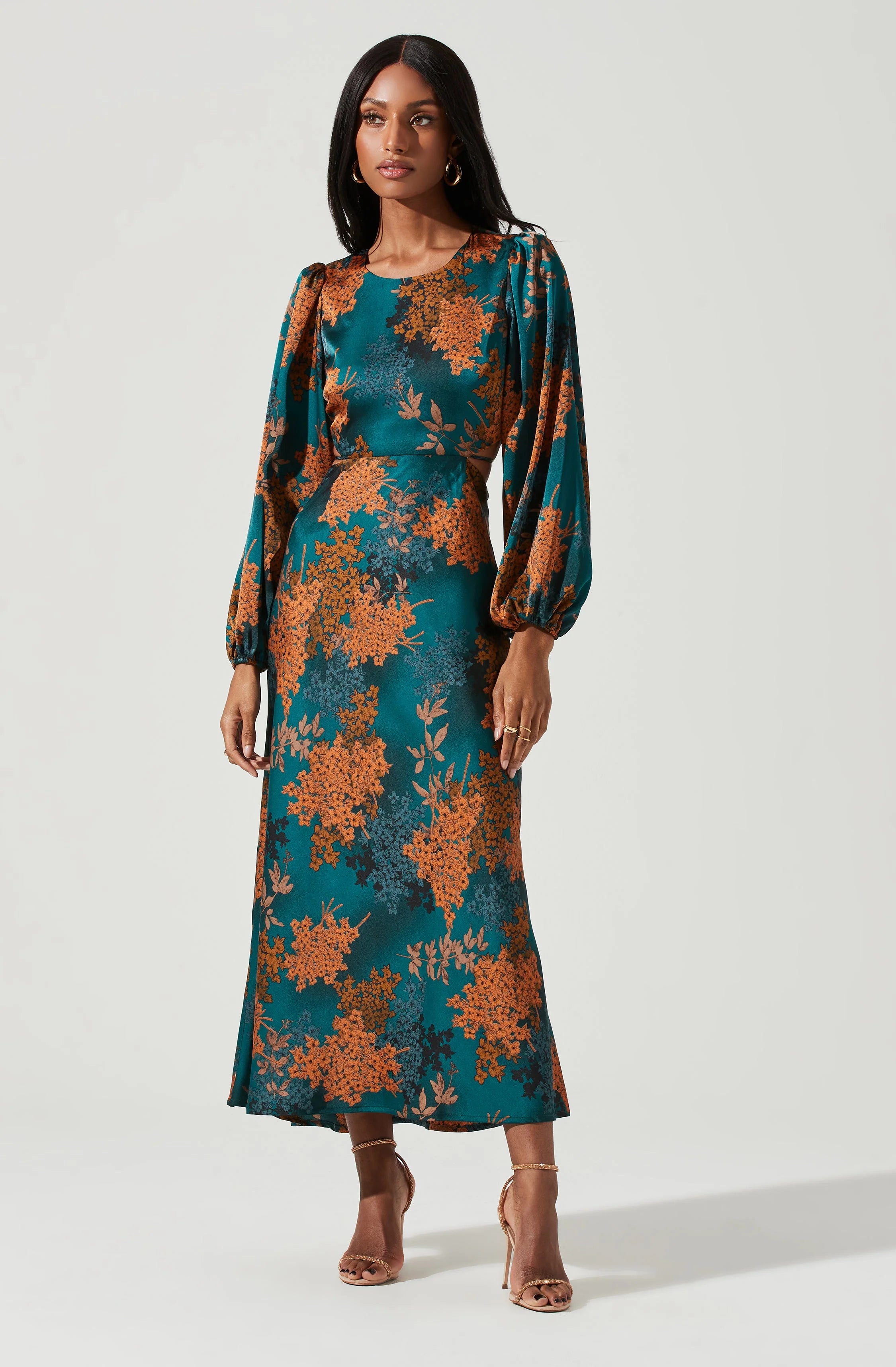 Diane Floral Cutout Maxi Dress