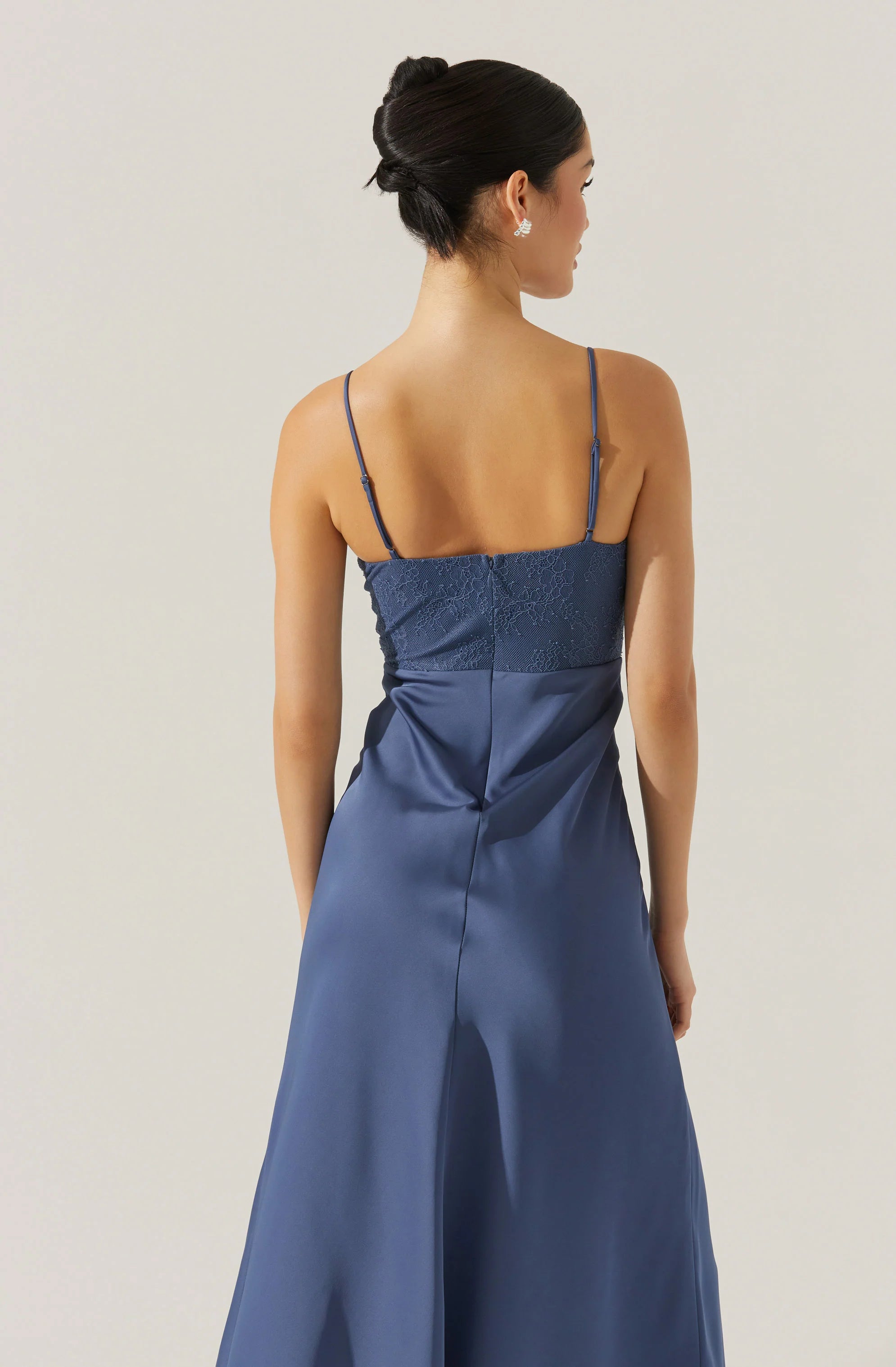 Agathe Bustier Midi Dress BLUE