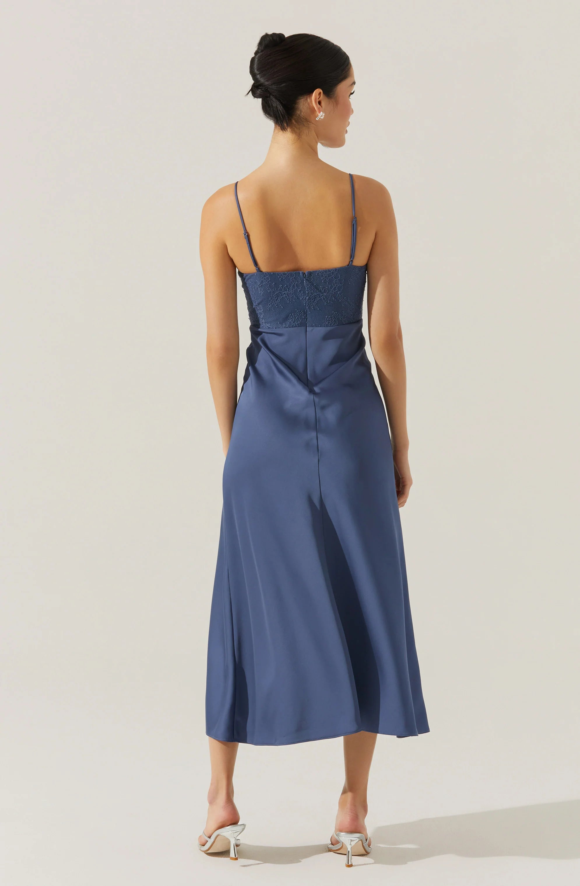 Agathe Bustier Midi Dress BLUE