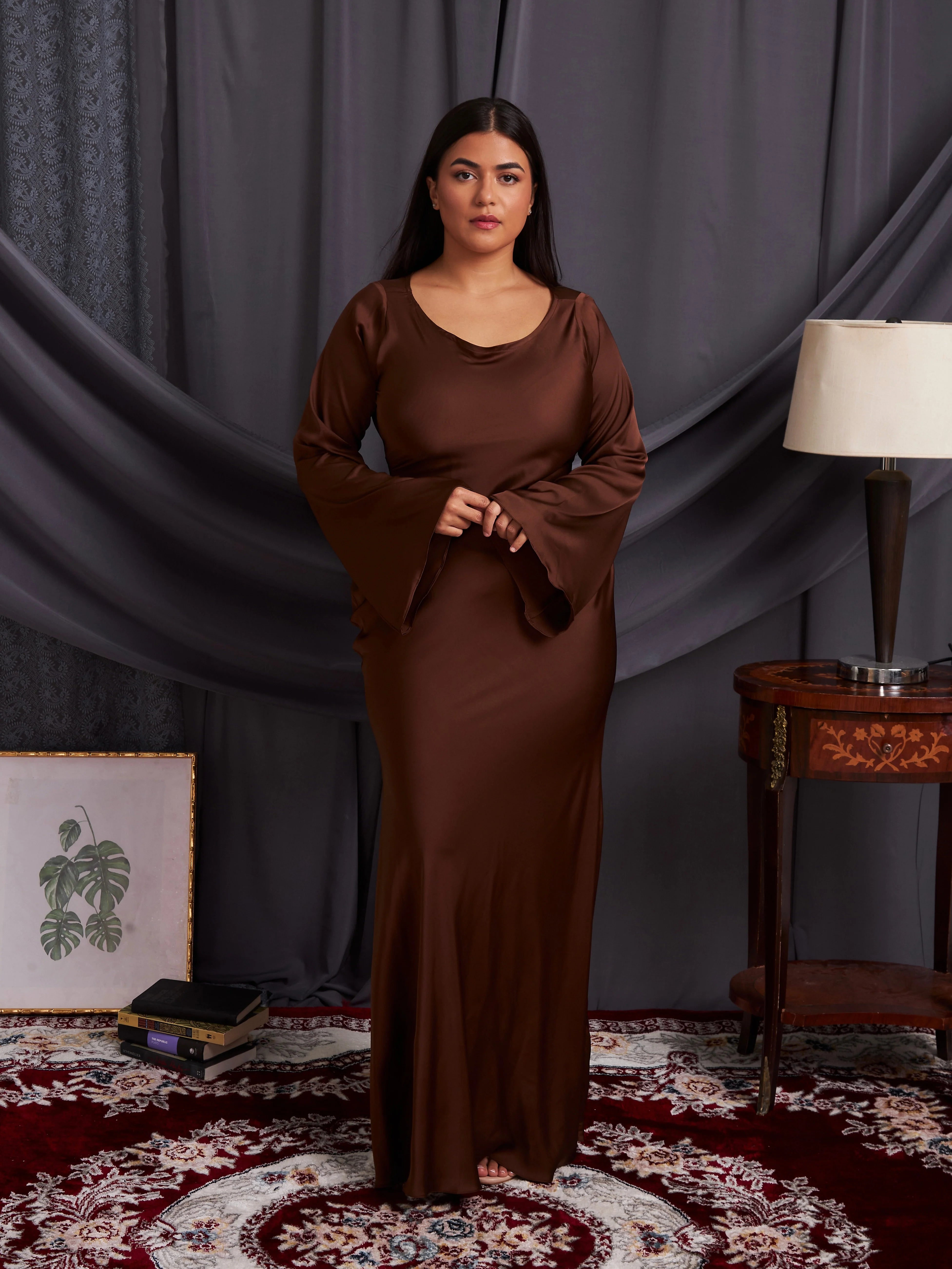 Papillon Long Sleeve Dress Choco