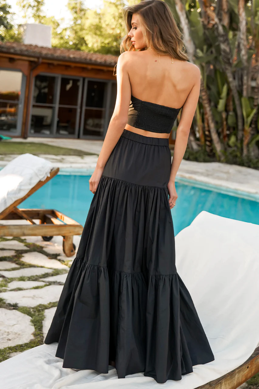 Harper Maxi Skirt - Black