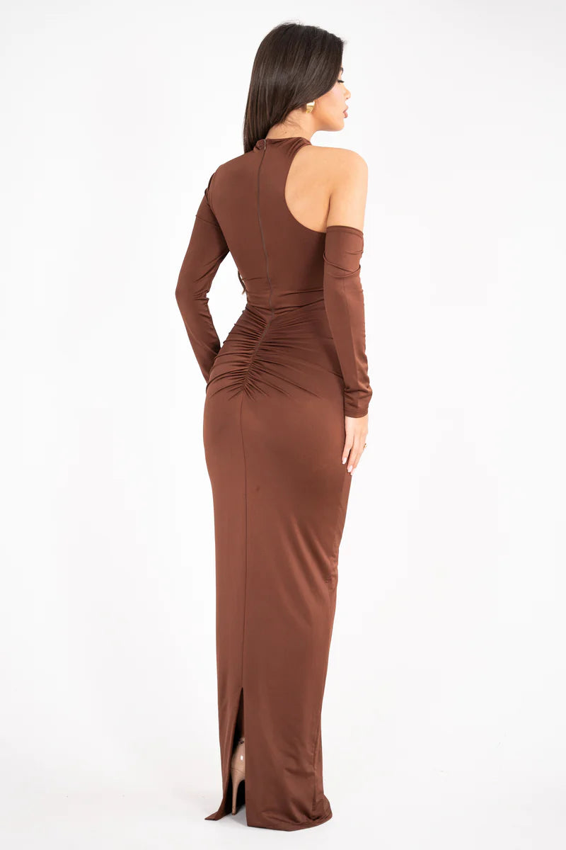 Angélique Maxi Dress CHOCOLATE