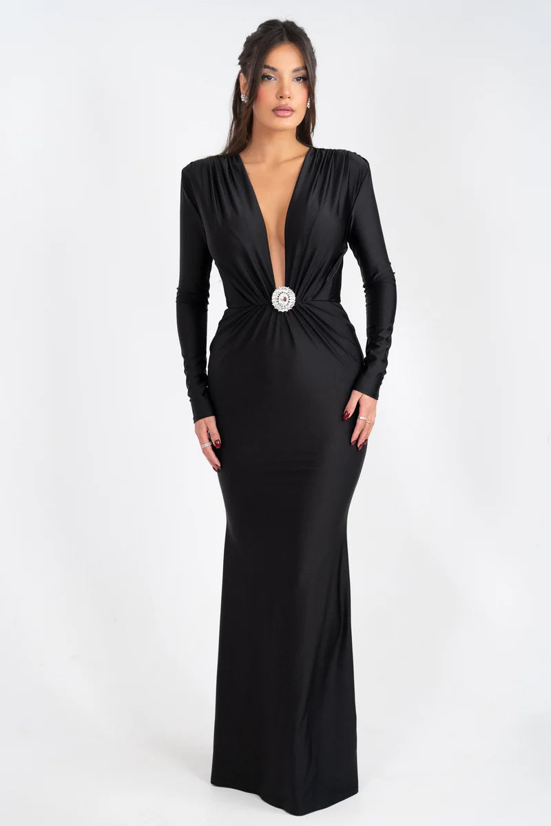 Héloïse Maxi Dress BLACK