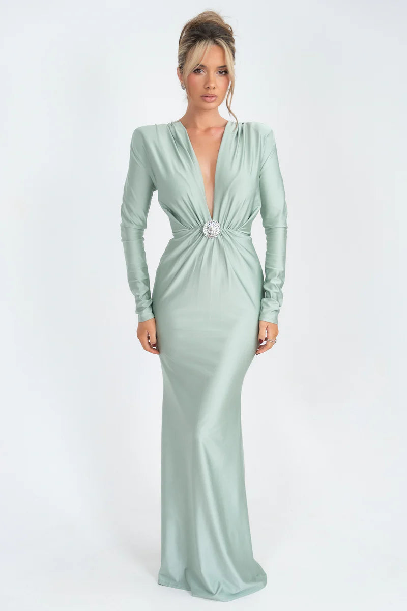 Héloïse Maxi Dress SAGE