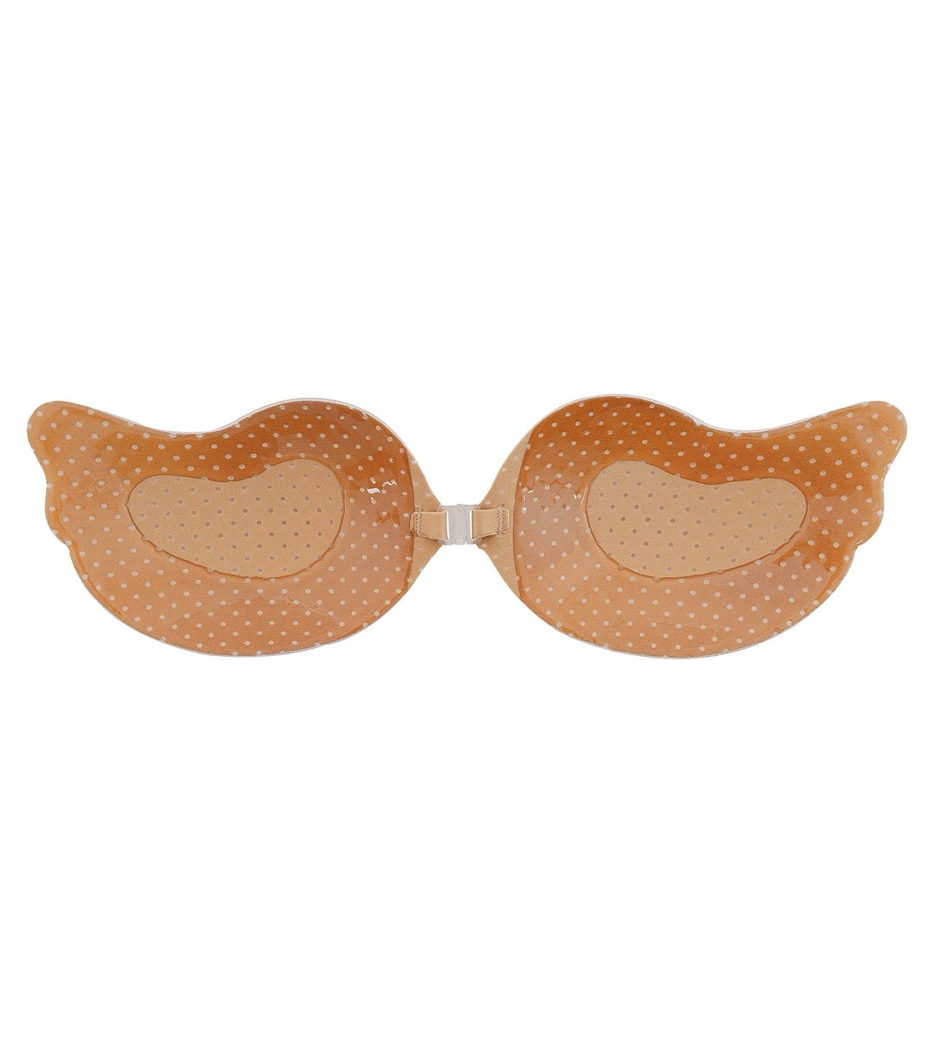 FRONT FASTENING MOULDED MICROFIBRE BRA - CARAMEL