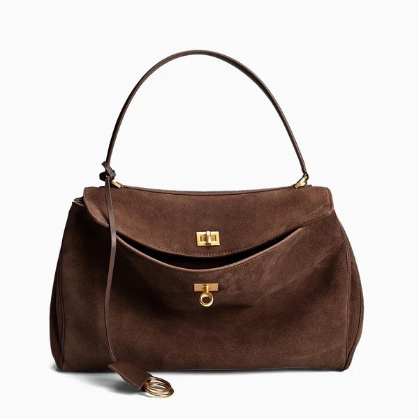 LAURYN HANDBAG DARK BROWN