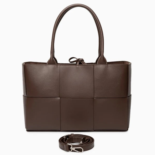 KARINE MEDIUM TOTE BAG Dark Brown