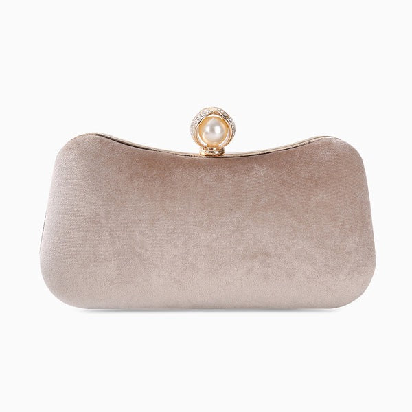 MEGAN VELVET CLUTCH BAG