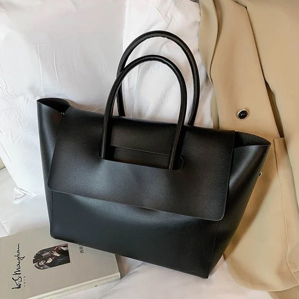 KATHERINE RETRO TOTE BAG BLACK