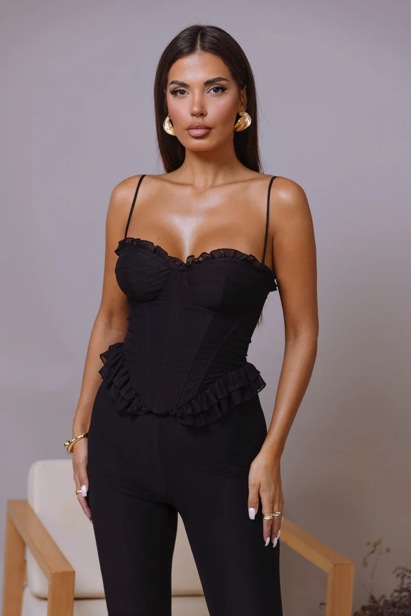 Zenovia Corset Set BLACK