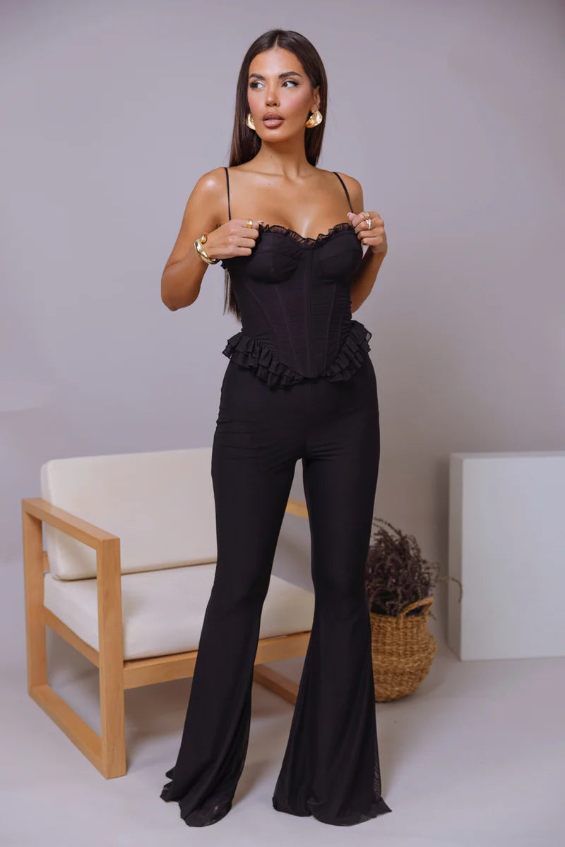 Zenovia Corset Set BLACK