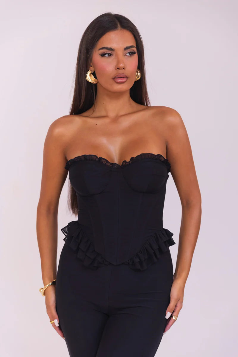 Zenovia Corset Set BLACK