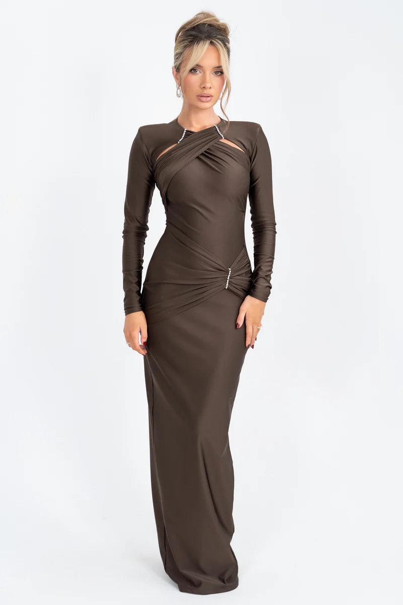 Mylene Maxi Dress BROWN