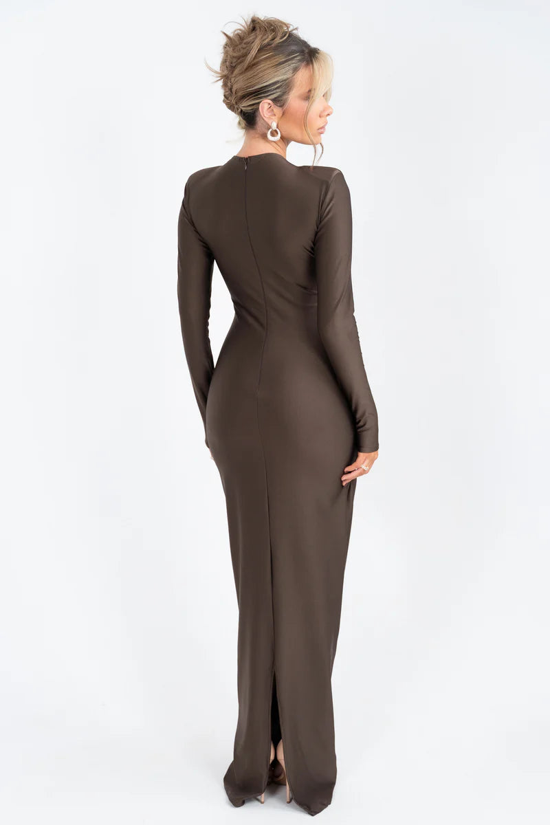 Mylene Maxi Dress BROWN