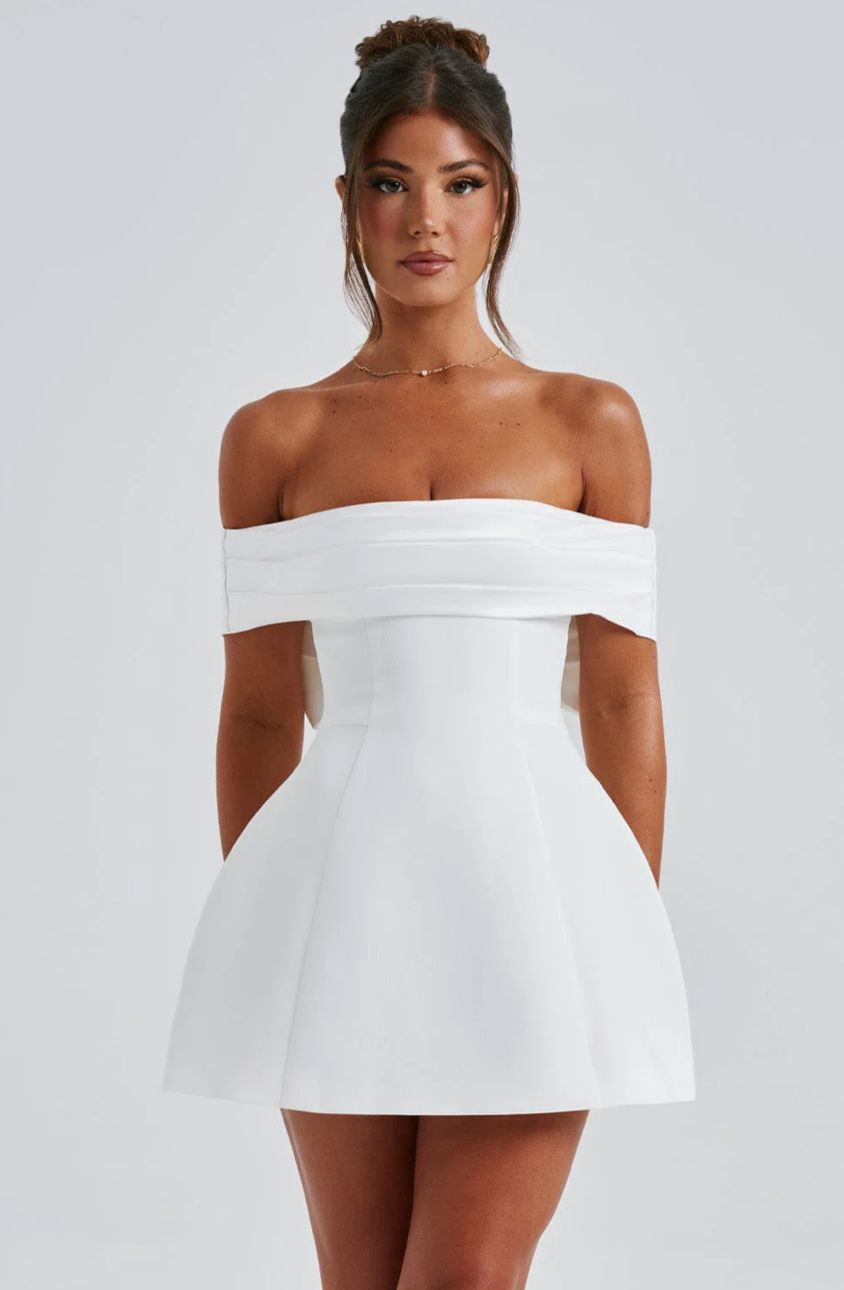 AMAYA MINI DRESS - IVORY