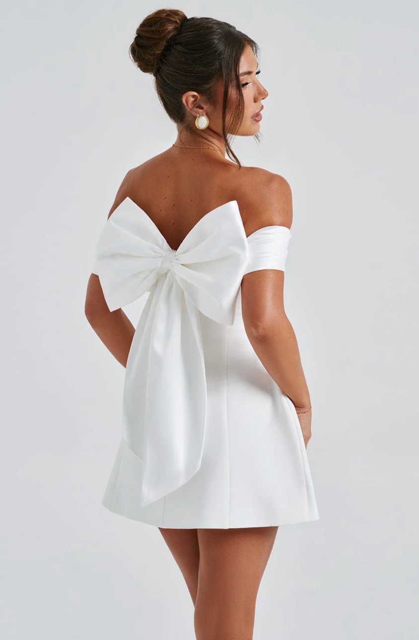 AMAYA MINI DRESS - IVORY