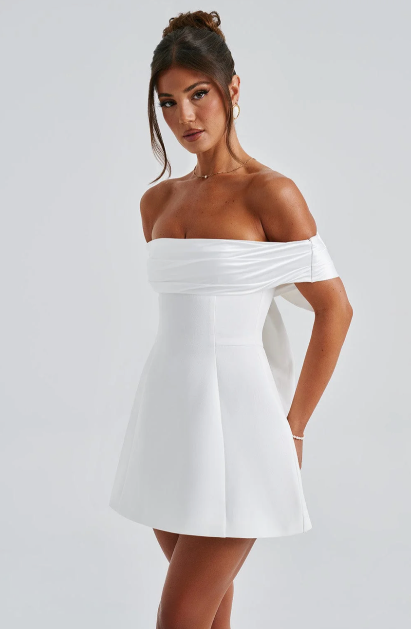 AMAYA MINI DRESS - IVORY