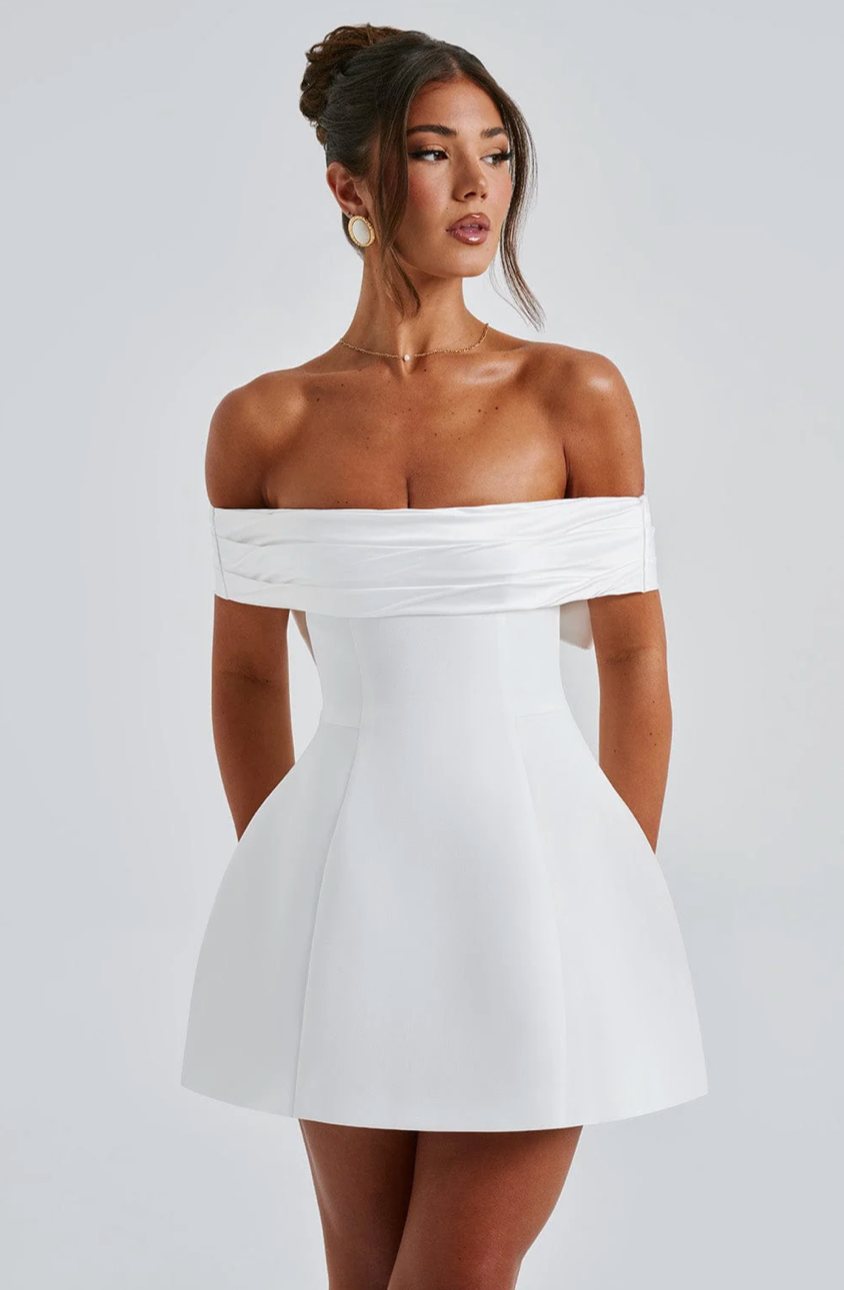 AMAYA MINI DRESS - IVORY