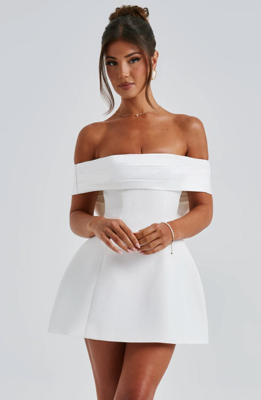 AMAYA MINI DRESS - IVORY