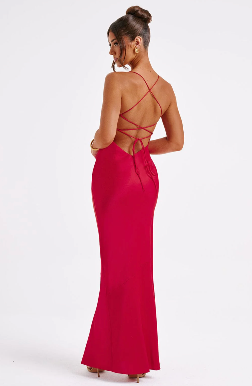 NURH MAXI DRESS - RED