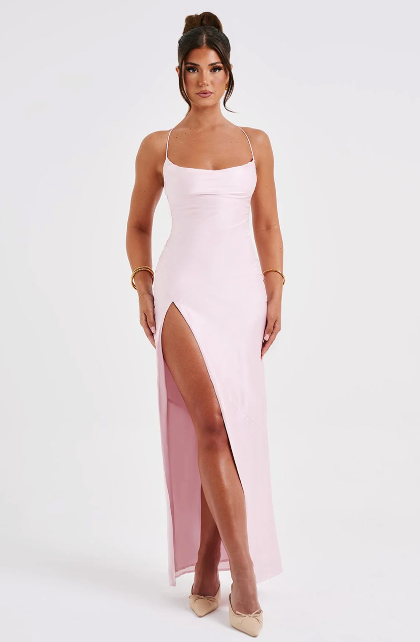 NURH MAXI DRESS - BLUSH