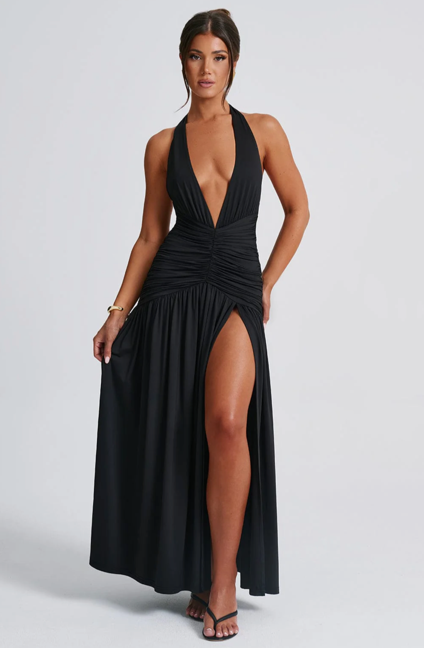 BELEN MAXI DRESS - BLACK