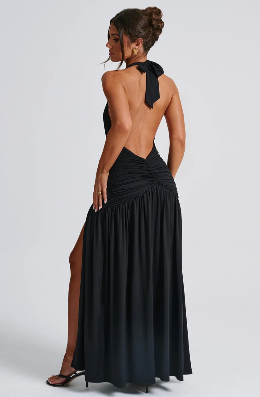 BELEN MAXI DRESS - BLACK