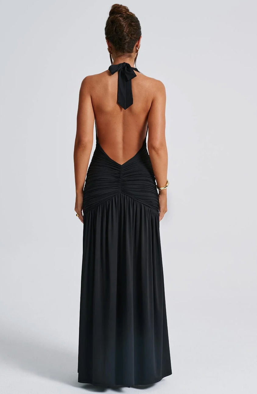 BELEN MAXI DRESS - BLACK