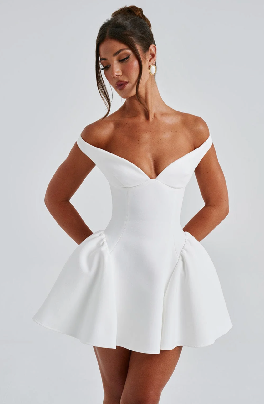 MILAGROS MINI DRESS - IVORY