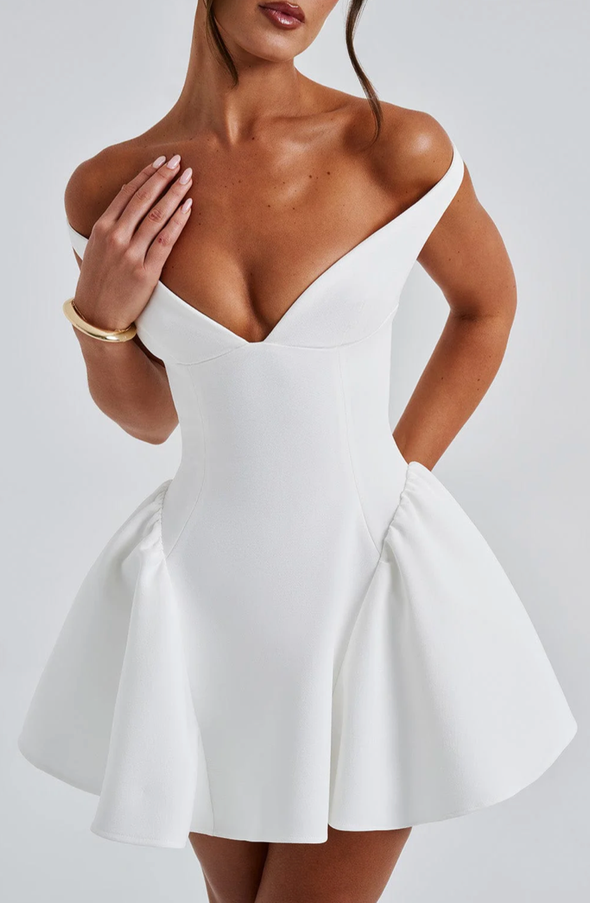 MILAGROS MINI DRESS - IVORY