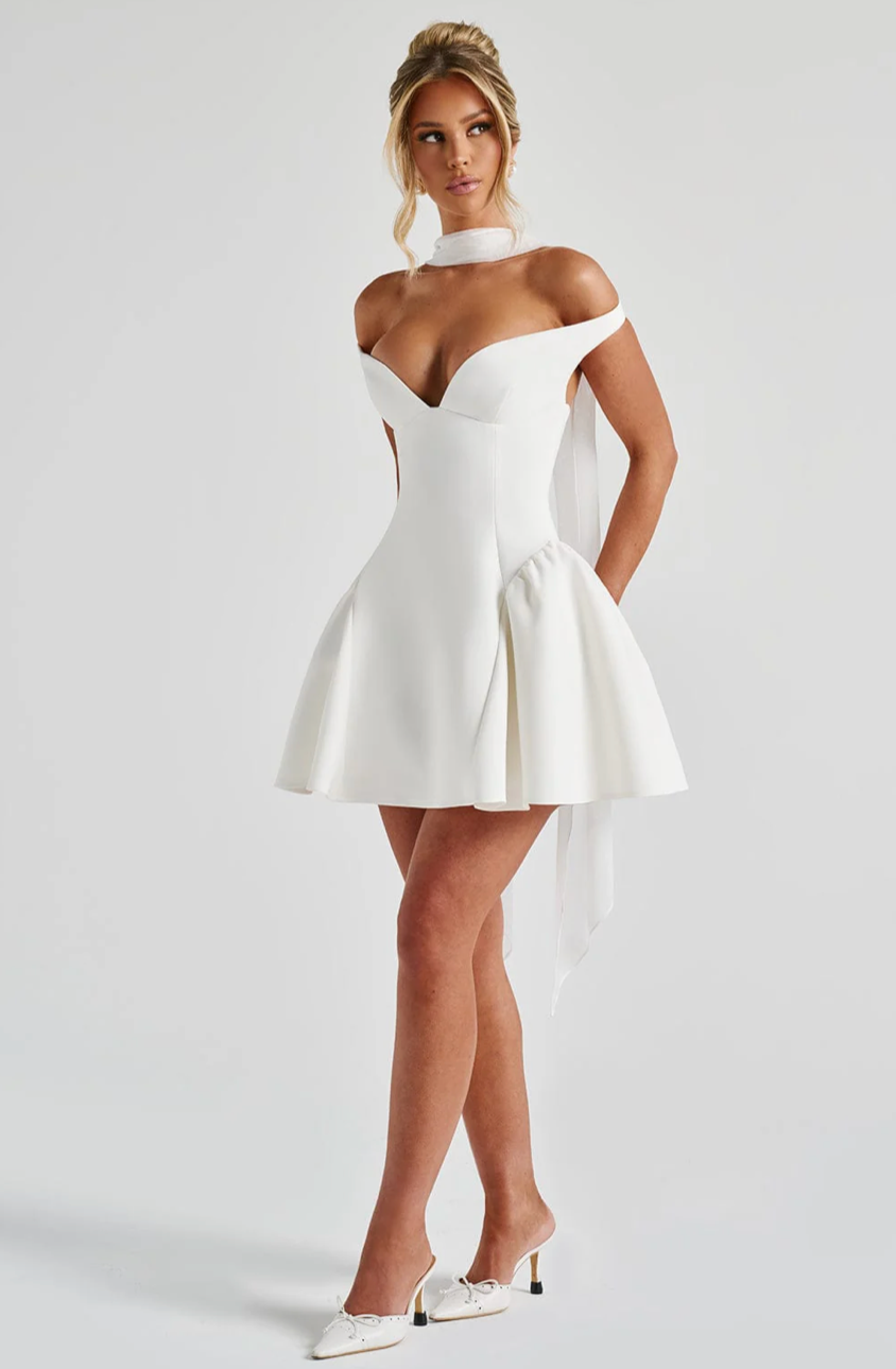 MILAGROS MINI DRESS - IVORY