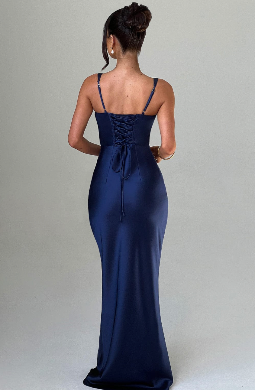 PAZ MAXI DRESS - NAVY