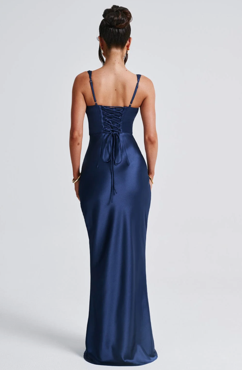 PAZ MAXI DRESS - NAVY