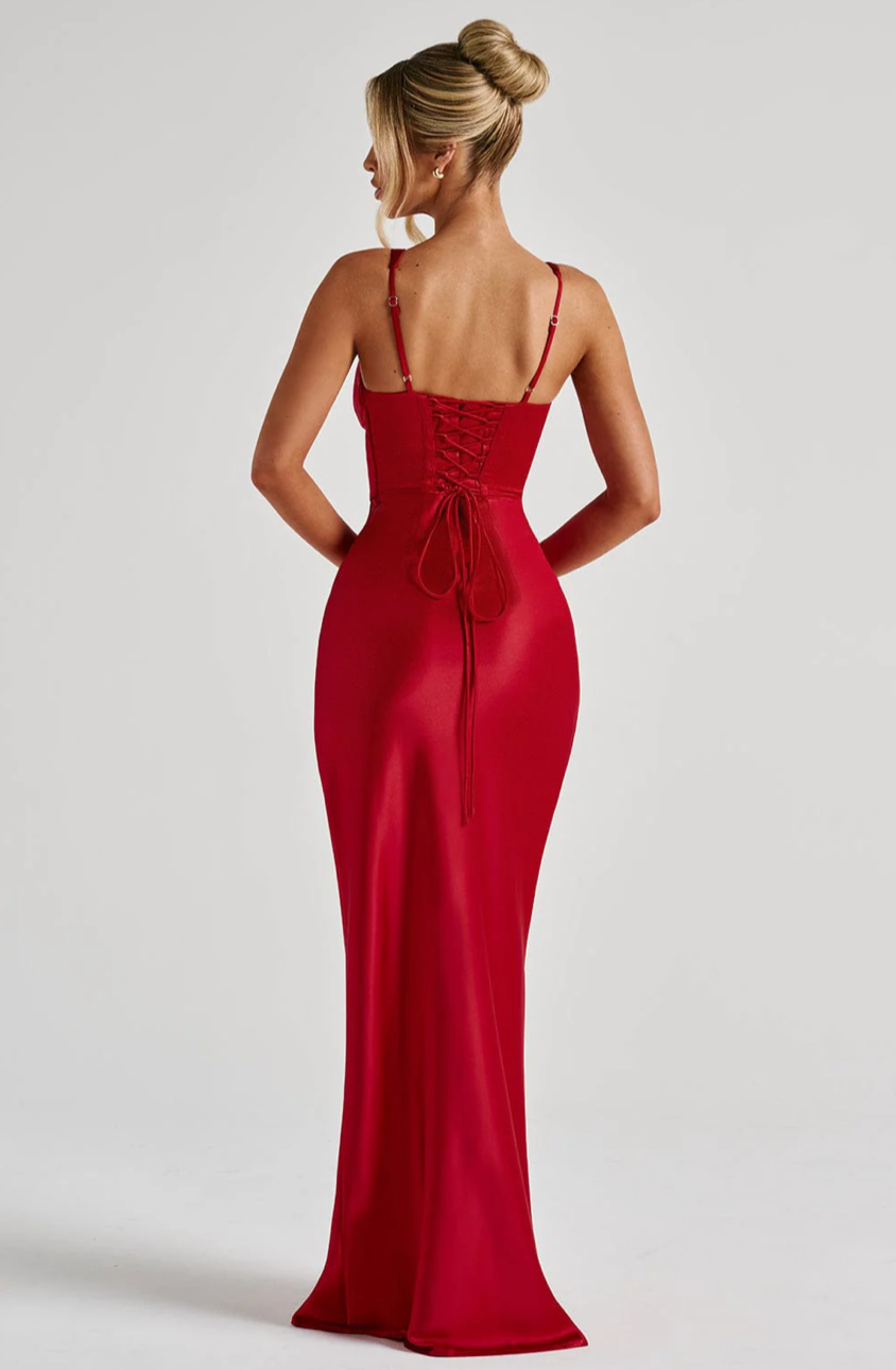 PAZ MAXI DRESS - RED