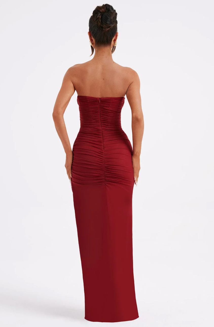 NARNIA MAXI DRESS - WINE