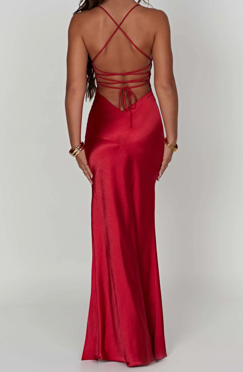 SIMONA MAXI DRESS - RED