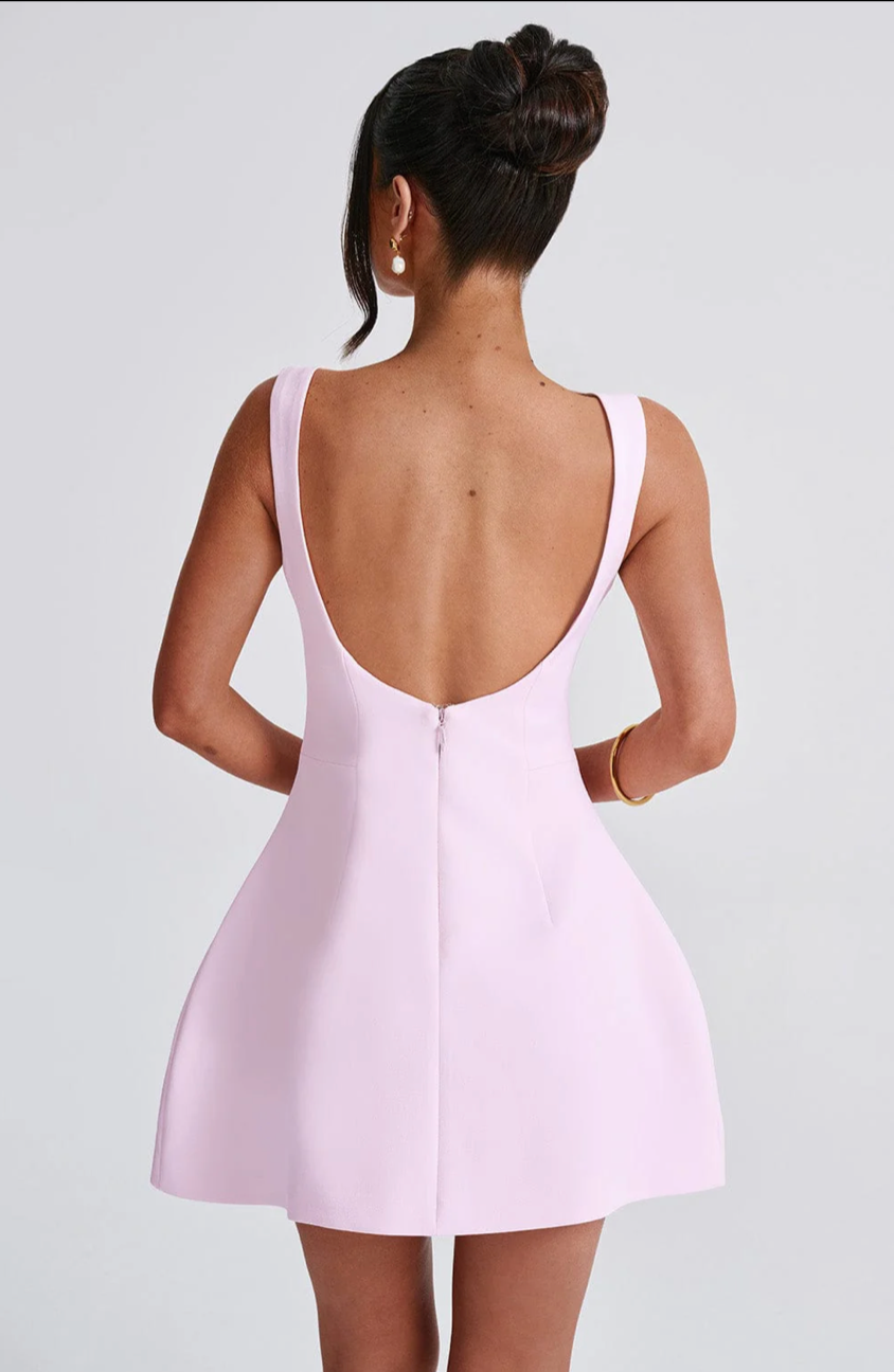 ESMERALDA MINI DRESS - BLUSH